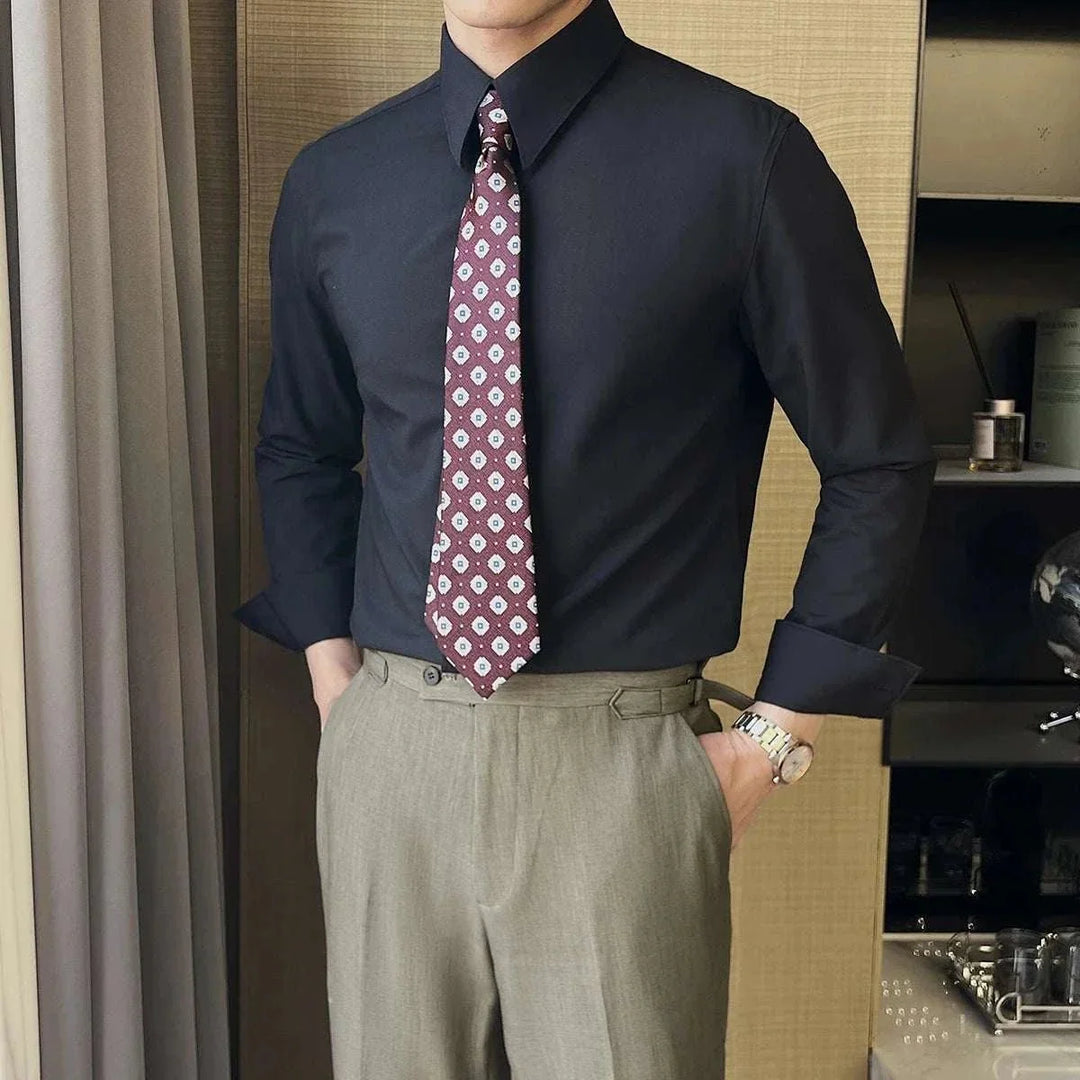 Chemise britannique formelle slim fit