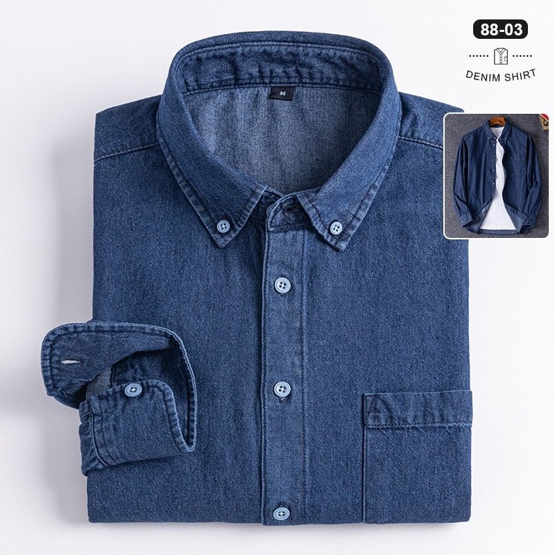 Chemise business décontractée en denim