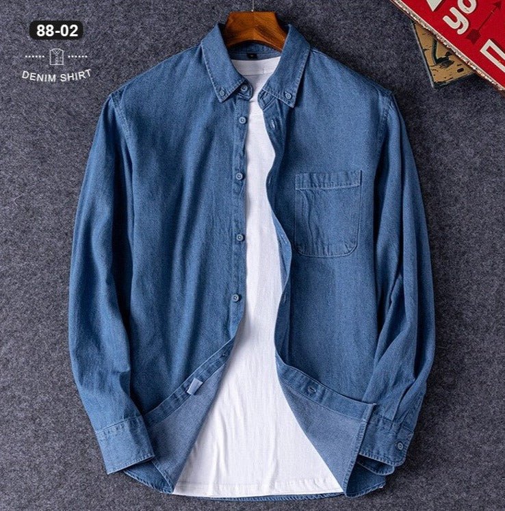 Chemise business décontractée en denim