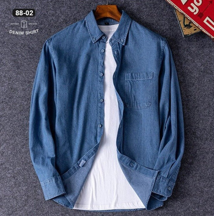 Chemise business décontractée en denim