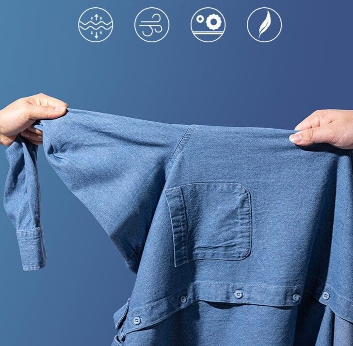 Chemise business décontractée en denim