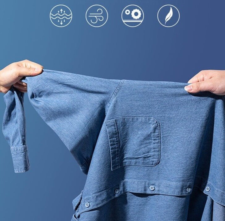 Chemise business décontractée en denim