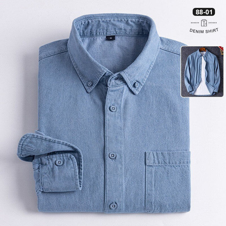 Chemise business décontractée en denim