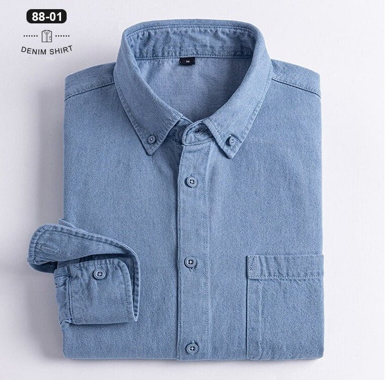 Chemise business décontractée en denim