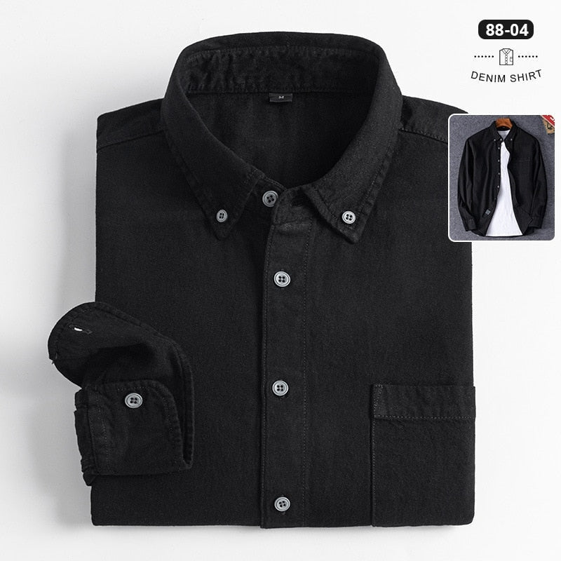 Chemise business décontractée en denim
