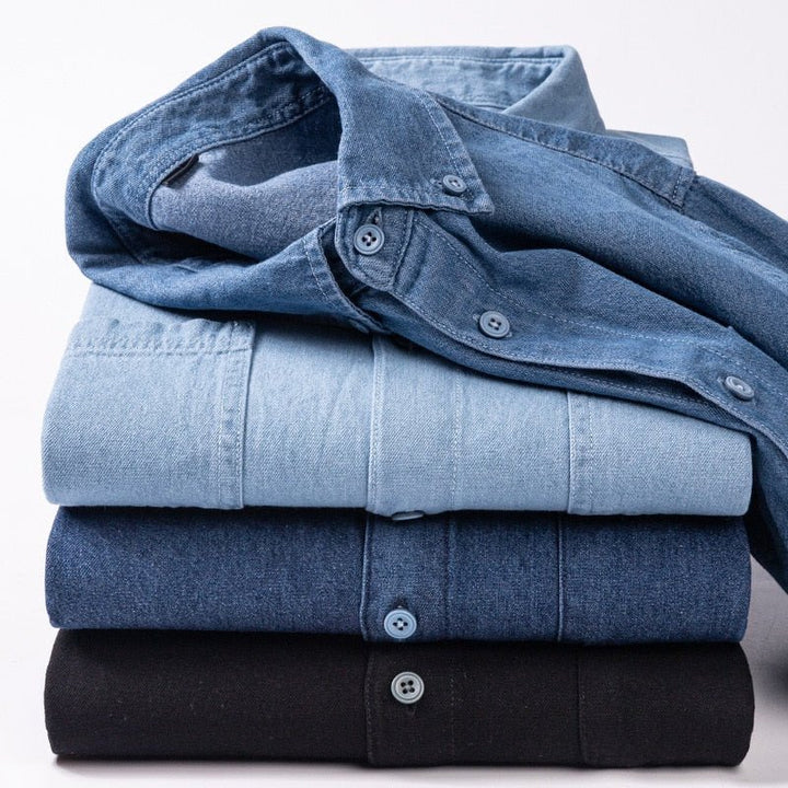Chemise business décontractée en denim