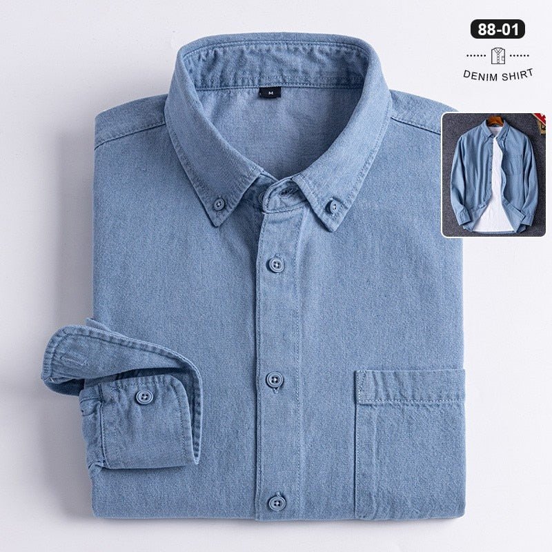 Chemise business décontractée en denim
