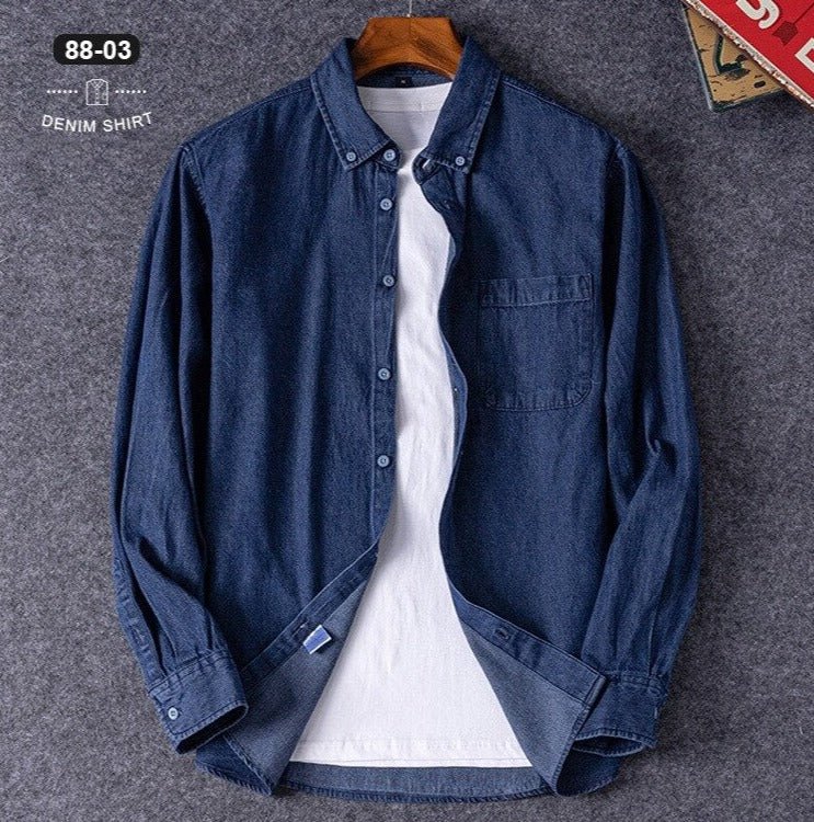 Chemise business décontractée en denim