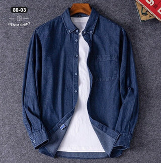 Chemise business décontractée en denim