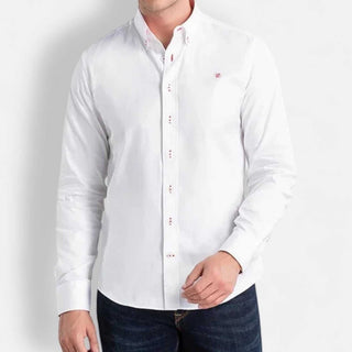 Chemise business décontractée en coton à manches longues
