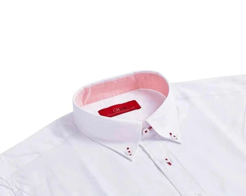 Chemise business décontractée en coton à manches longues