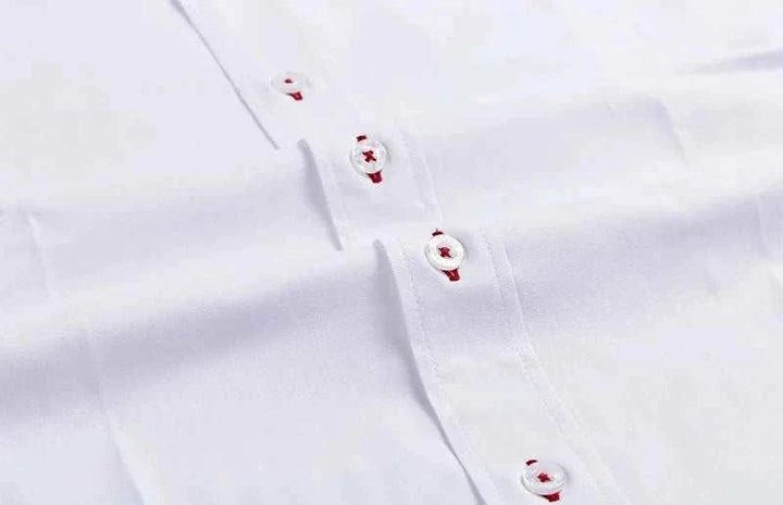 Chemise business décontractée en coton à manches longues