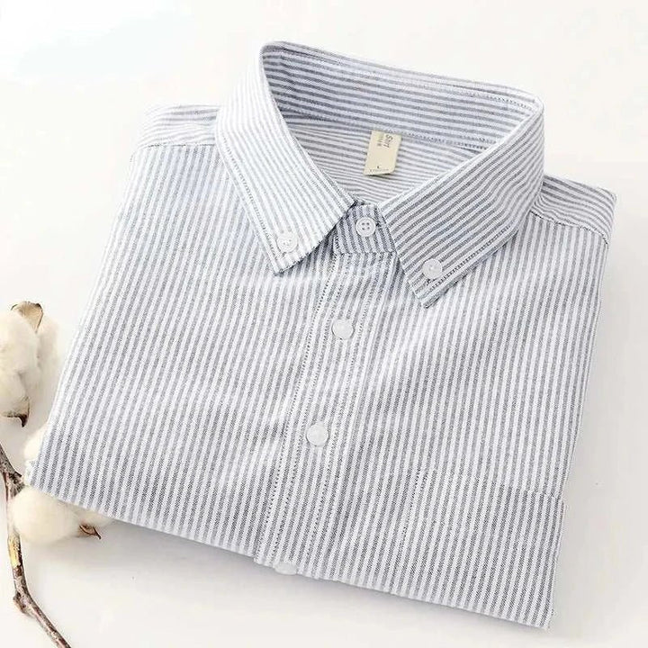 Chemise business slim fit en mélange de coton