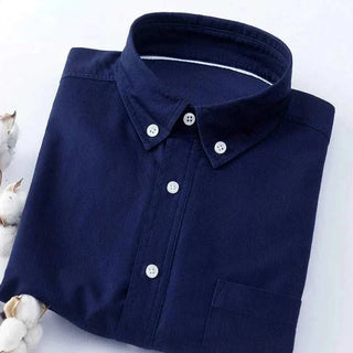 Chemise business slim fit en mélange de coton