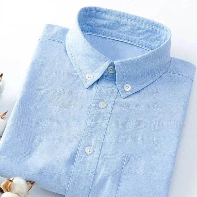 Chemise business slim fit en mélange de coton