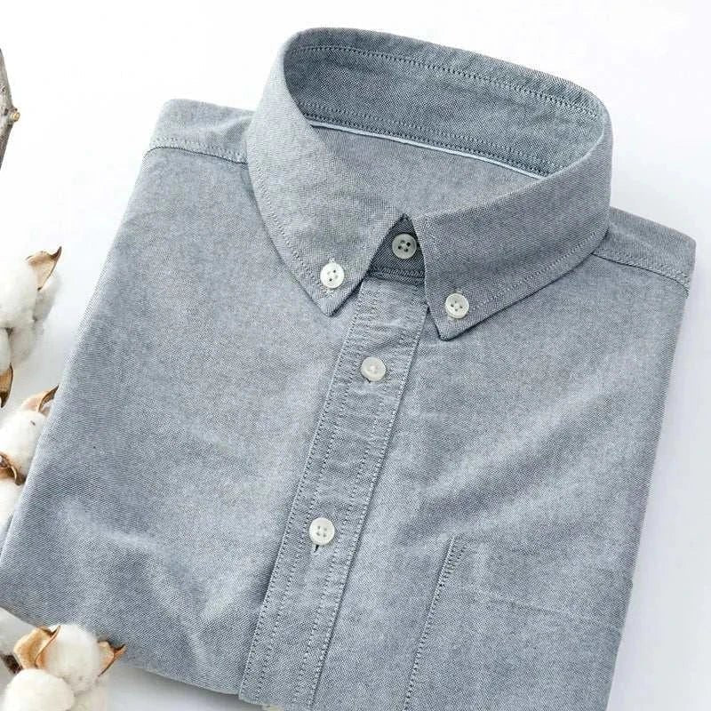 Chemise business slim fit en mélange de coton