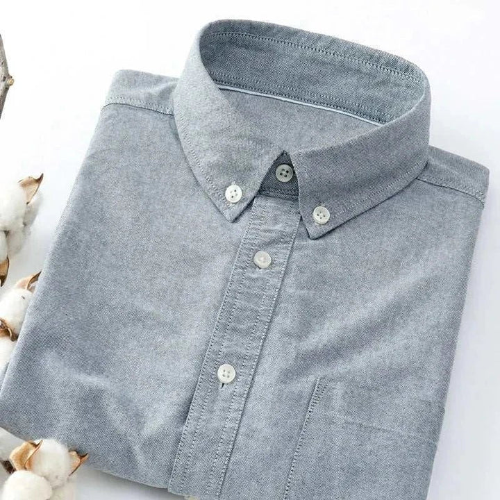 Chemise business slim fit en mélange de coton