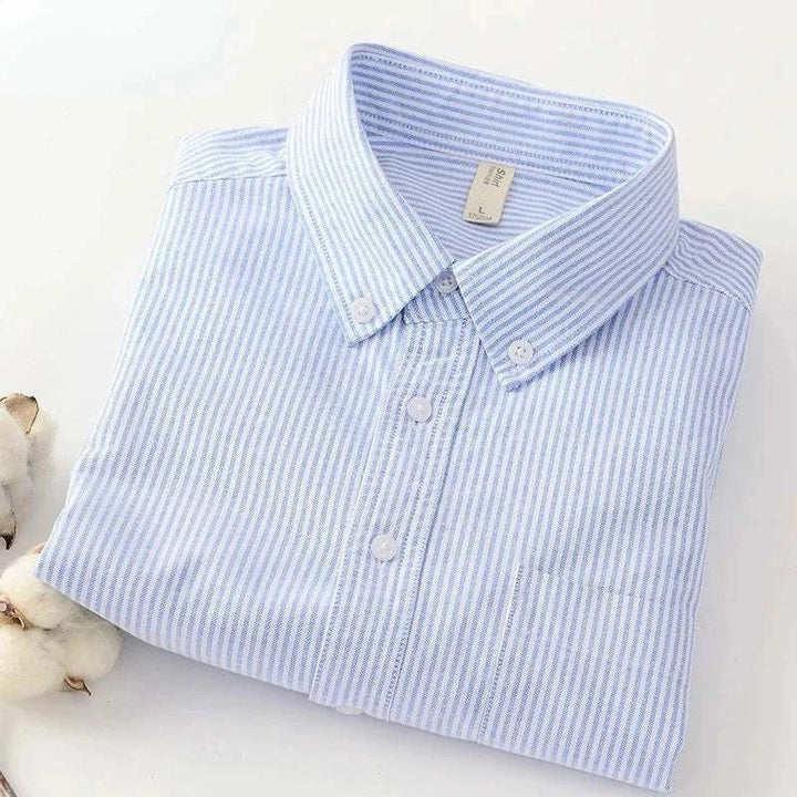 Chemise business slim fit en mélange de coton