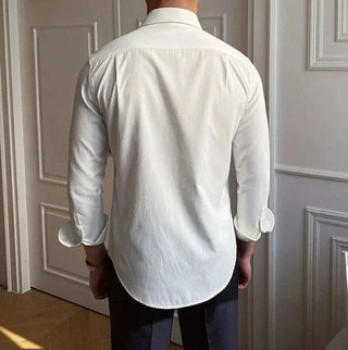Chemise business à col et manches longues