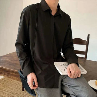 Chemise business coupe ample à manches longues