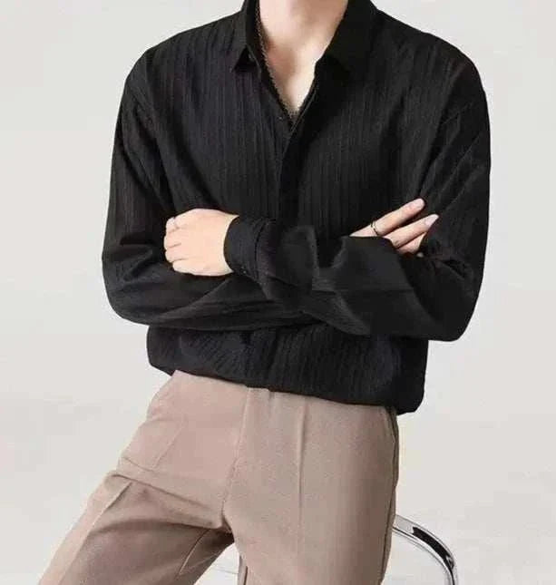 Chemise business rayée coupe ample