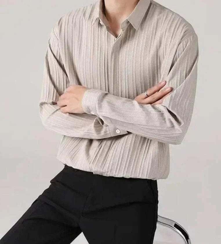Chemise business rayée coupe ample