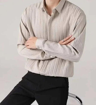 Chemise business rayée coupe ample