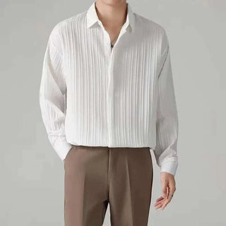 Chemise business rayée coupe ample