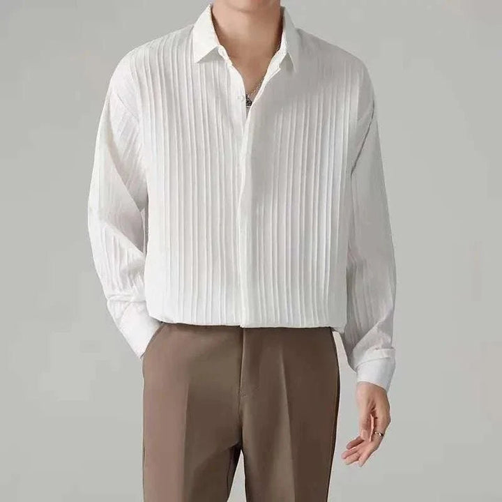 Chemise business rayée coupe ample