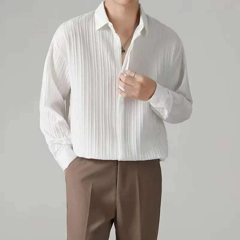 Chemise business rayée coupe ample