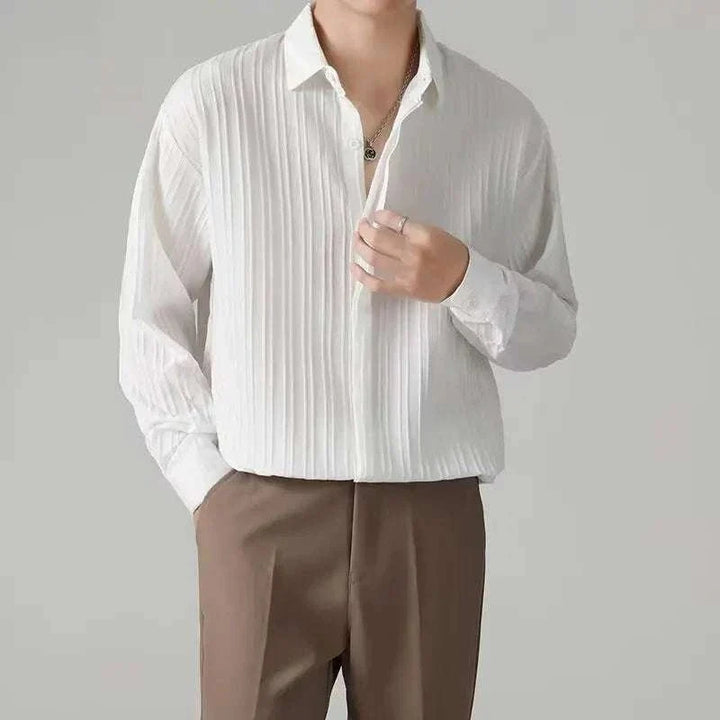 Chemise business rayée coupe ample