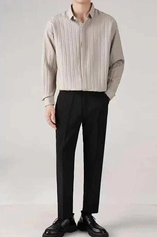 Chemise business rayée coupe ample