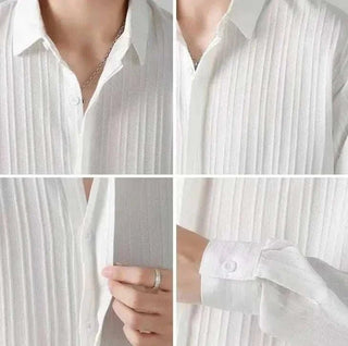 Chemise business rayée coupe ample