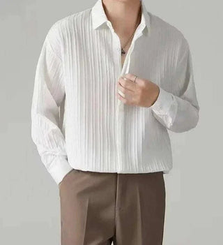 Chemise business rayée coupe ample