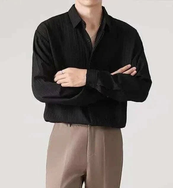Chemise business rayée coupe ample