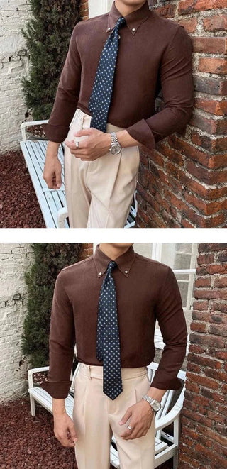 Chemise business à manches longues