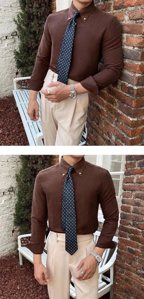 Chemise business à manches longues