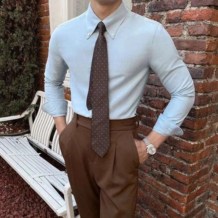 Chemise business à manches longues