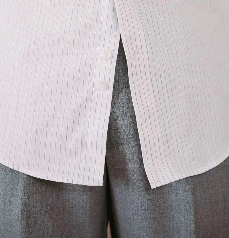 Chemise business slim fit à manches longues