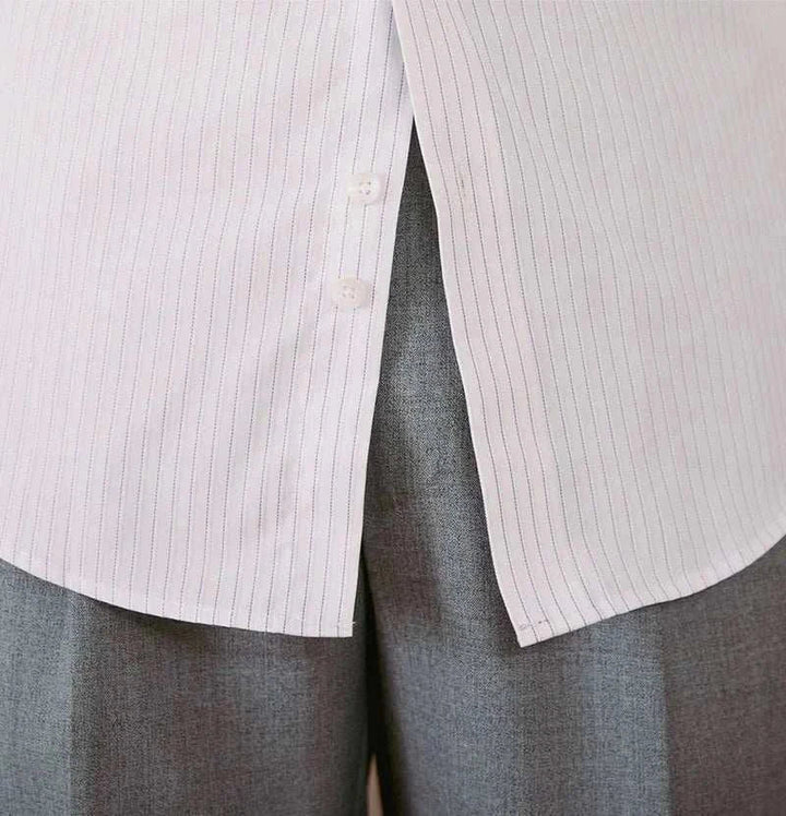 Chemise business slim fit à manches longues