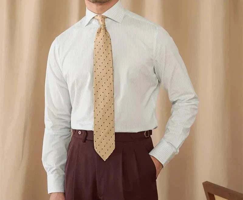 Chemise business slim fit à manches longues