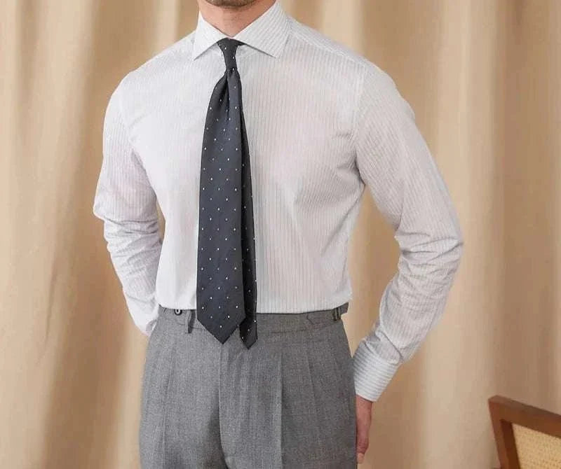 Chemise business slim fit à manches longues