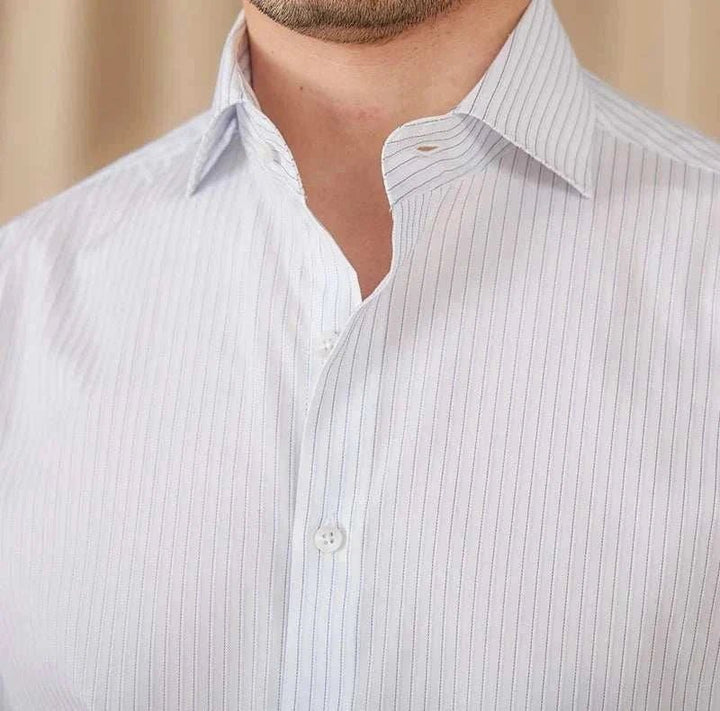 Chemise business slim fit à manches longues