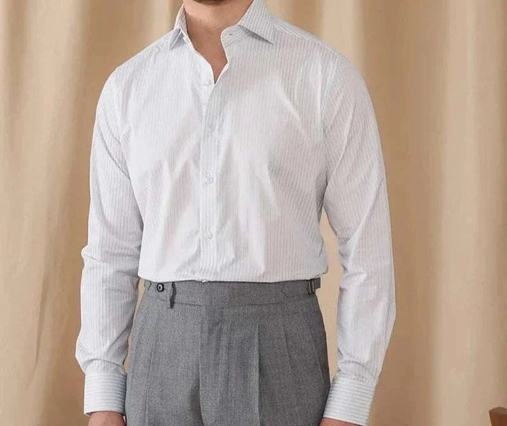 Chemise business slim fit à manches longues