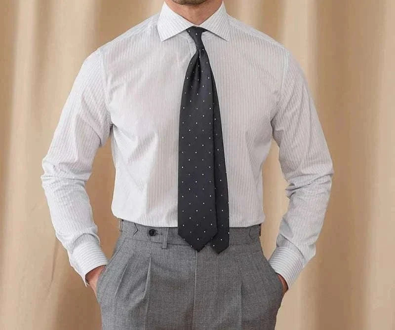 Chemise business slim fit à manches longues