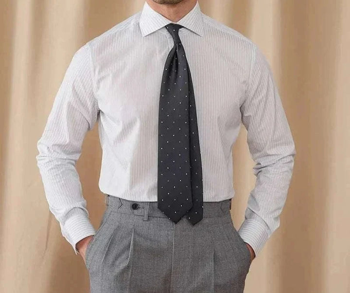 Chemise business slim fit à manches longues