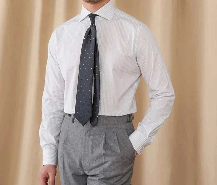 Chemise business slim fit à manches longues