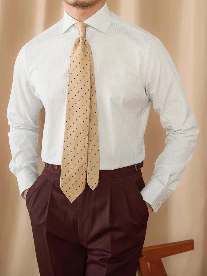 Chemise business slim fit à manches longues