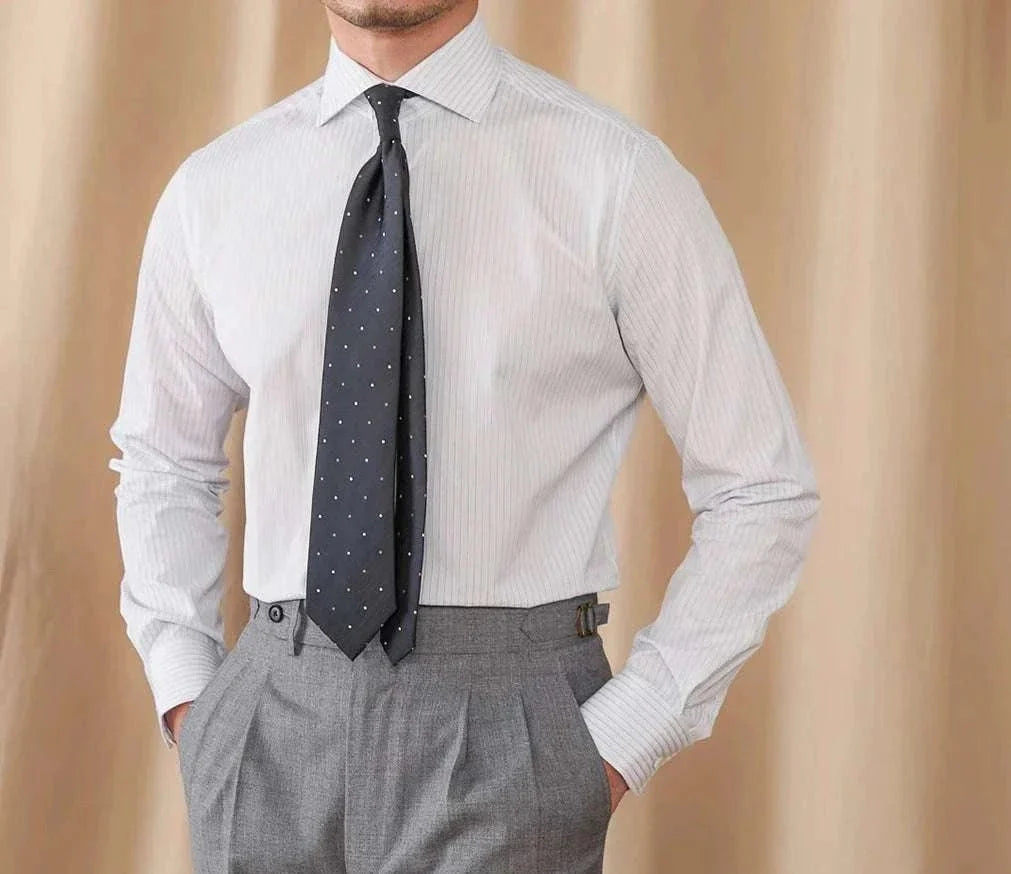 Chemise business slim fit à manches longues