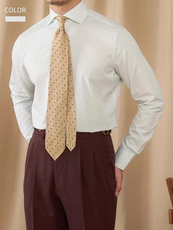 Chemise business slim fit à manches longues